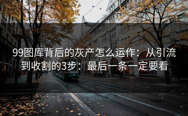 99图库背后的灰产怎么运作:从引流到收割的3步:最后一条一定要看 99图库背后的灰产怎么运作:从引流到收割的3步:最后一条一定要看