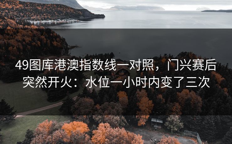 49图库港澳指数线一对照，门兴赛后突然开火：水位一小时内变了三次